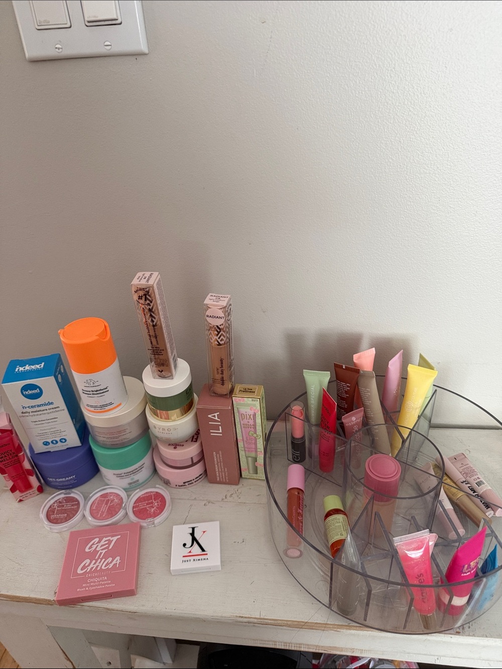 Mix makeup and Skin Care Collection - Pink, Peach, Coral, Yellow, Green, White